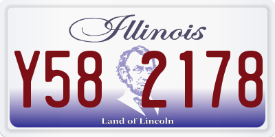 IL license plate Y582178
