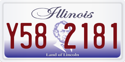 IL license plate Y582181