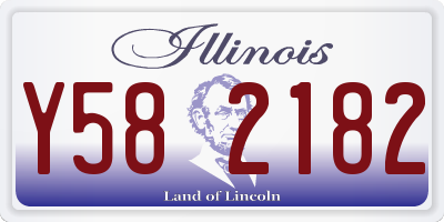 IL license plate Y582182