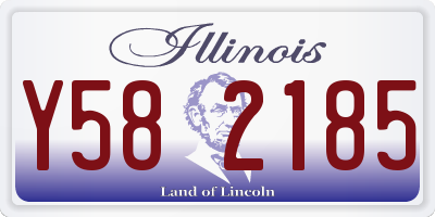 IL license plate Y582185