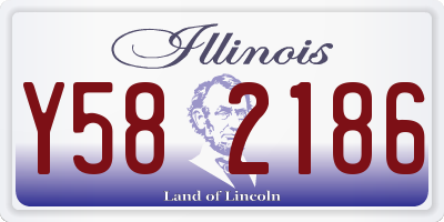 IL license plate Y582186