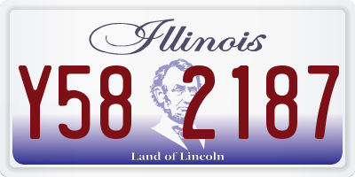 IL license plate Y582187