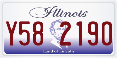 IL license plate Y582190