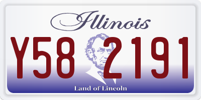 IL license plate Y582191