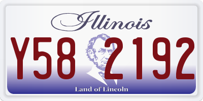 IL license plate Y582192