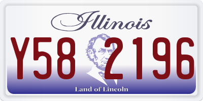 IL license plate Y582196