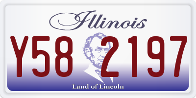 IL license plate Y582197