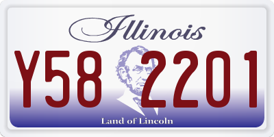 IL license plate Y582201