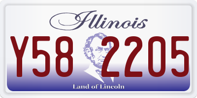 IL license plate Y582205