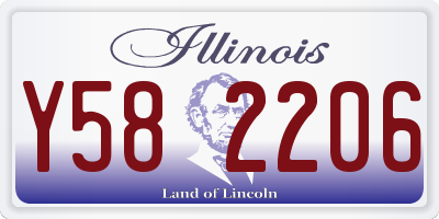 IL license plate Y582206