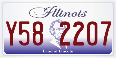 IL license plate Y582207