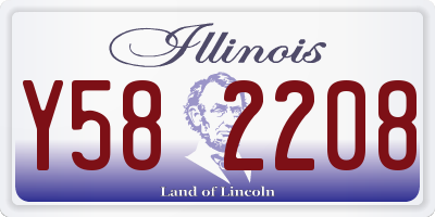 IL license plate Y582208