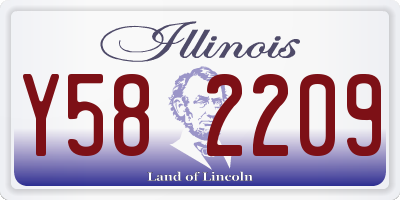 IL license plate Y582209