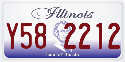 IL license plate Y582212