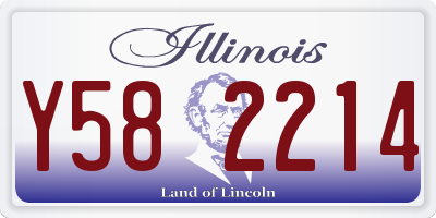 IL license plate Y582214