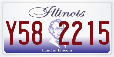 IL license plate Y582215
