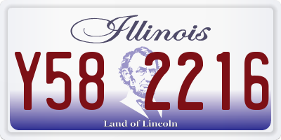 IL license plate Y582216
