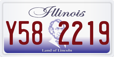 IL license plate Y582219