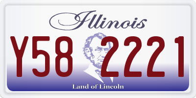 IL license plate Y582221