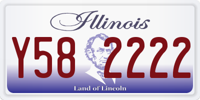 IL license plate Y582222
