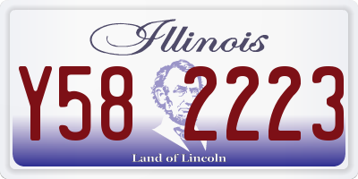 IL license plate Y582223