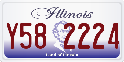 IL license plate Y582224