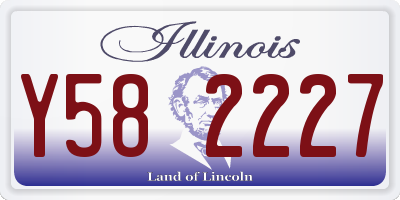 IL license plate Y582227