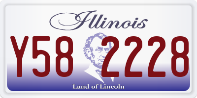 IL license plate Y582228