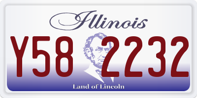 IL license plate Y582232