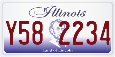 IL license plate Y582234
