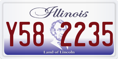 IL license plate Y582235