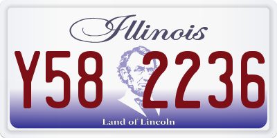 IL license plate Y582236