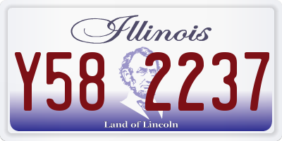 IL license plate Y582237