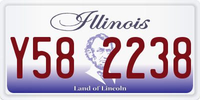 IL license plate Y582238