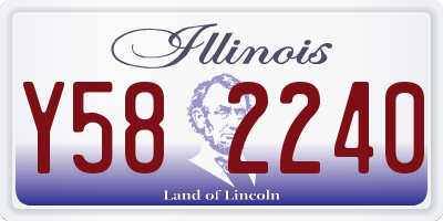 IL license plate Y582240