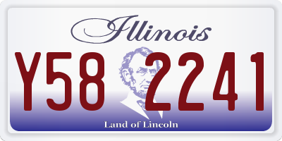 IL license plate Y582241