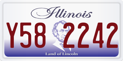IL license plate Y582242