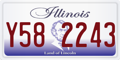 IL license plate Y582243