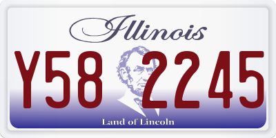 IL license plate Y582245