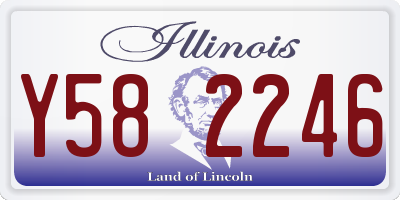 IL license plate Y582246