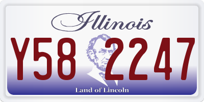 IL license plate Y582247