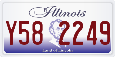 IL license plate Y582249