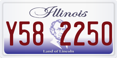 IL license plate Y582250