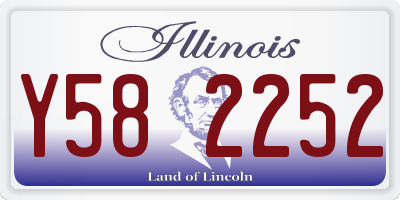 IL license plate Y582252