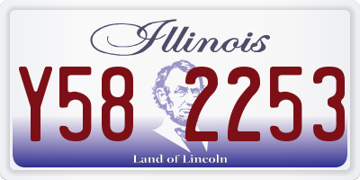 IL license plate Y582253
