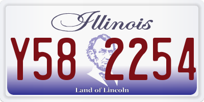 IL license plate Y582254