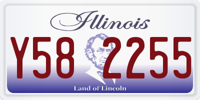 IL license plate Y582255