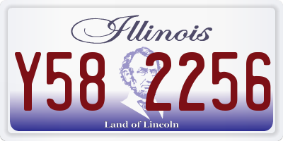 IL license plate Y582256