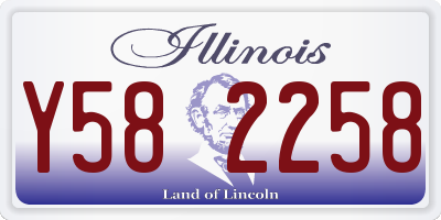 IL license plate Y582258