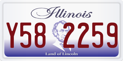 IL license plate Y582259